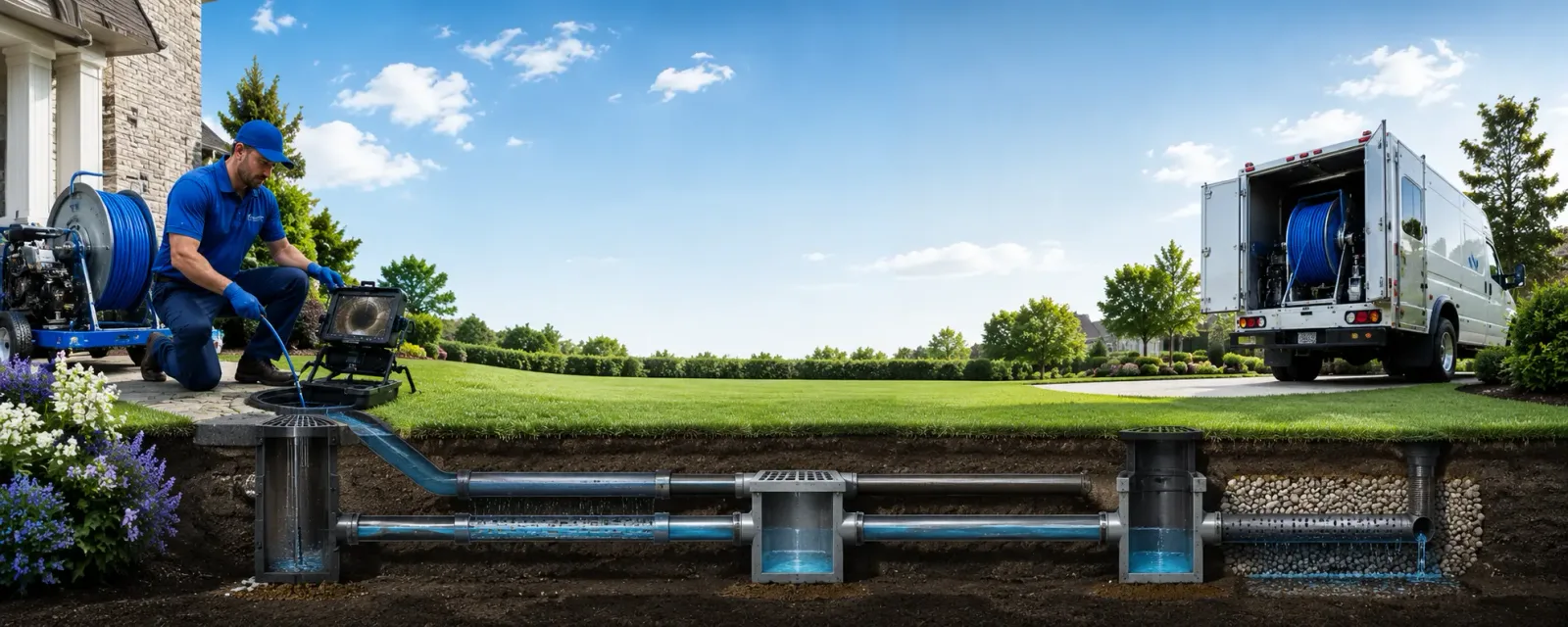 Outdoor drain cleaning information for Calais, ME